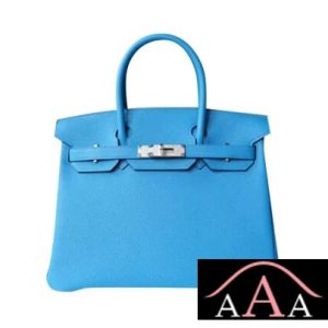 HERMES BIRKIN 25 HANDBAG 2T BLUE PARADISE TOGO SHW-1.jpg