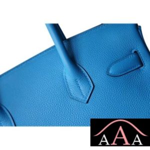 HERMES BIRKIN 25 HANDBAG 2T BLUE PARADISE TOGO SHW-5.jpg