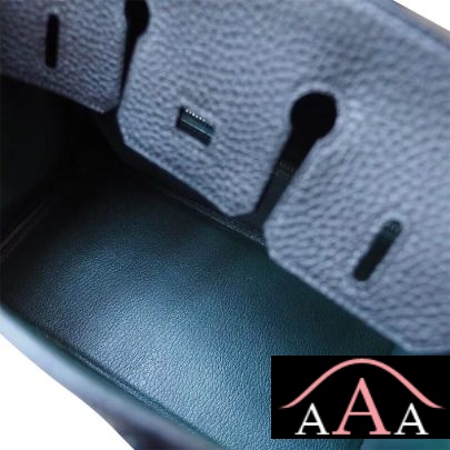 HERMES BIRKIN 25 HANDBAG 2Z BIEU NUIT AND 6O VERT CYPRESS TOGO SHW-2.jpg