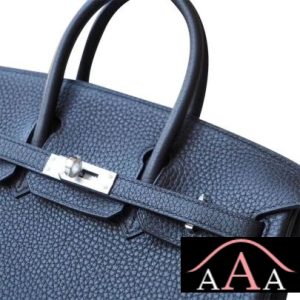 HERMES BIRKIN 25 HANDBAG 2Z BIEU NUIT AND 6O VERT CYPRESS TOGO SHW-4.jpg