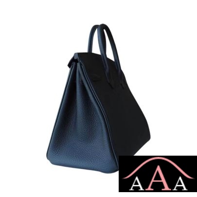 HERMES BIRKIN 25 HANDBAG 2Z BIEU NUIT AND I7 BLUE ZELLIGE TOGO SHW-4.jpg