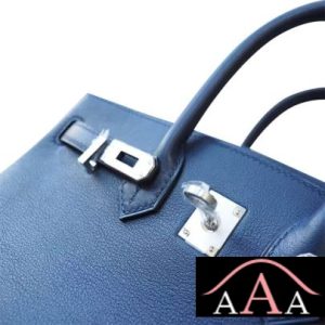 HERMES BIRKIN 25 HANDBAG 2Z BLUE NUIT SWIFT SHW-4.jpg