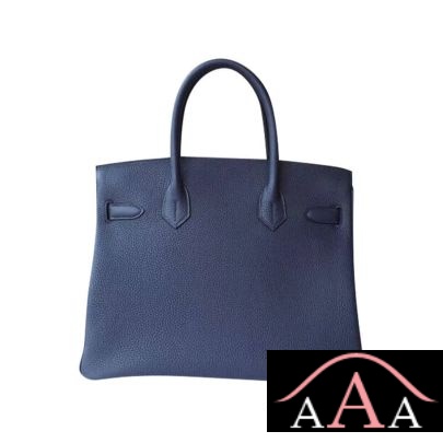 HERMES BIRKIN 25 HANDBAG 2Z BLUE NUIT TOGO SHW-3.jpg
