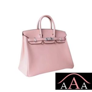 HERMES BIRKIN 25 HANDBAG 3Q ROSE SAKURA SWIFT SHW-3.jpg