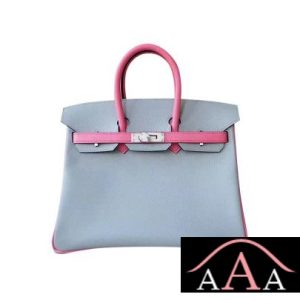HERMES BIRKIN 25 HANDBAG 4Z GRIS MOUETTE AND 8W ROSE AZALEE EPSOM SHW-1.jpg
