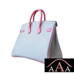 HERMES BIRKIN 25 HANDBAG 4Z GRIS MOUETTE AND 8W ROSE AZALEE EPSOM SHW-3.jpg