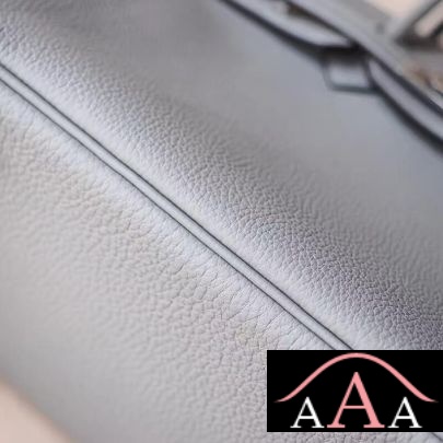 HERMES BIRKIN 25 HANDBAG 4Z GRIS MOUETTE AND R2 BLUE AGATE TOGO SHW-5.jpg