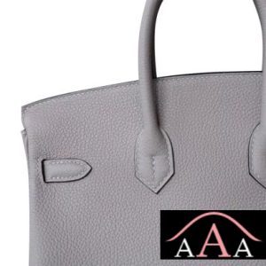 HERMES BIRKIN 25 HANDBAG 4Z GRIS MOUETTE TOGO GHW-5.jpg