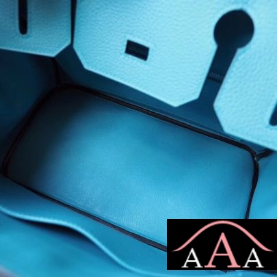 HERMES BIRKIN 25 HANDBAG 7B TURQUOISE BLUE TOGO SHW-6.jpg