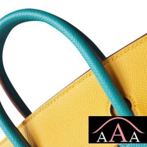 HERMES BIRKIN 25 HANDBAG 7F BLUE PAON AND 9D AMBRE EPSOM GHW-4.jpg