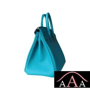 HERMES BIRKIN 25 HANDBAG 7F BLUE PAON TOGO SHW-5.jpg