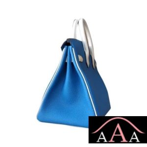 HERMES BIRKIN 25 HANDBAG 7Q MYKONOS AND 80 PEARL GREY CLEMENCE SHW-3.jpg