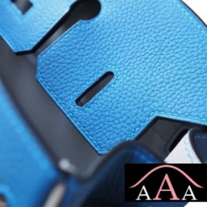 HERMES BIRKIN 25 HANDBAG 7Q MYKONOS AND 80 PEARL GREY CLEMENCE SHW-6.jpg