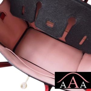 HERMES BIRKIN 25 HANDBAG 89 NOIR AND Q5 ROUGE CASAQUE AND 3Q PINK SAKURA EPSOM GHW-2.jpg