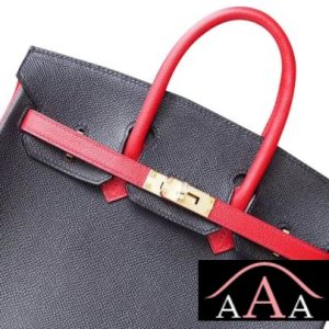 HERMES BIRKIN 25 HANDBAG 89 NOIR AND Q5 ROUGE CASAQUE AND 3Q PINK SAKURA EPSOM GHW-6.jpg