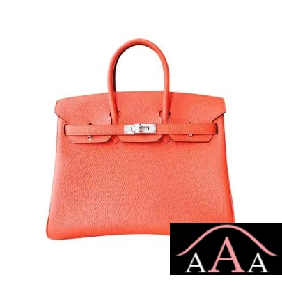 HERMES BIRKIN 25 HANDBAG 8V ORANGE POPPY TOGO SHW-1.jpg