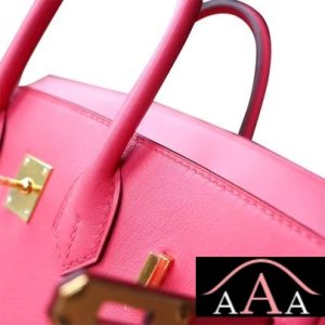 HERMES BIRKIN 25 HANDBAG 8W ROSE AZALEE SWIFT GHW-2.jpg