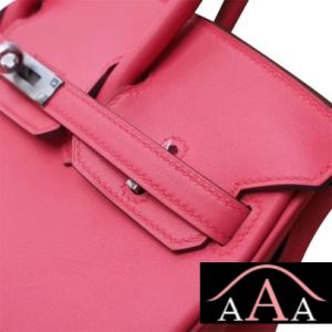 HERMES BIRKIN 25 HANDBAG 8W ROSE AZALEE SWIFT SHW-4.jpg