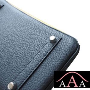 HERMES BIRKIN 25 HANDBAG 9H SOLEIL AND S2 TRENCH AND 89 NOIR CLEMENCE SHW-2.jpg