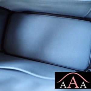 HERMES BIRKIN 25 HANDBAG 9K IRIS AND J7 BLUE LIN CLEMENCE SHW-2.jpg