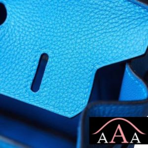 HERMES BIRKIN 25 HANDBAG B3 BLUE ZANZIBAR TOGO GHW-4.jpg