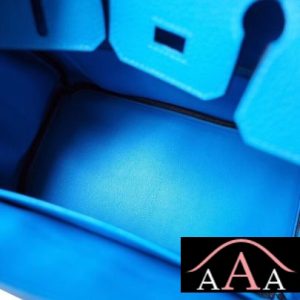 HERMES BIRKIN 25 HANDBAG B3 BLUE ZANZIBAR TOGO GHW-6.jpg