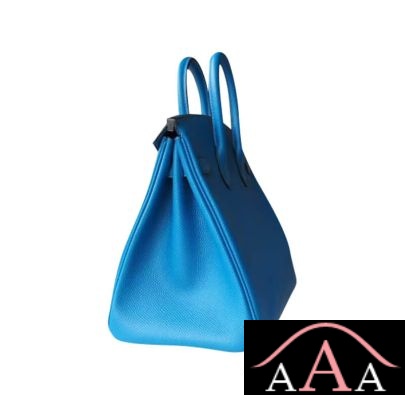 HERMES BIRKIN 25 HANDBAG B3 BLUE ZANZIBAR TOGO SHW-4.jpg