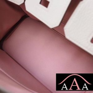 HERMES BIRKIN 25 HANDBAG CC10 CRAIE AND 3Q ROSE SAKURA TOGO GHW-2.jpg