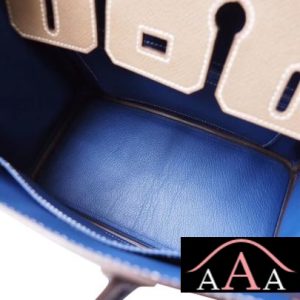 HERMES BIRKIN 25 HANDBAG CC18 ETOUPE AND CK7T BLUE ELECTRIC TOGO SHW-2.jpg