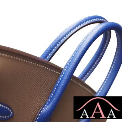 HERMES BIRKIN 25 HANDBAG CC18 ETOUPE AND CK7T BLUE ELECTRIC TOGO SHW-5.jpg