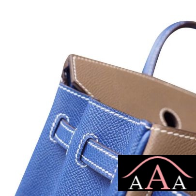 HERMES BIRKIN 25 HANDBAG CC18 ETOUPE AND CK7T BLUE ELECTRIC TOGO SHW-6.jpg