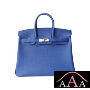 HERMES BIRKIN 25 HANDBAG CK7T BLUE ELECTRIC TOGO SHW-1.jpg