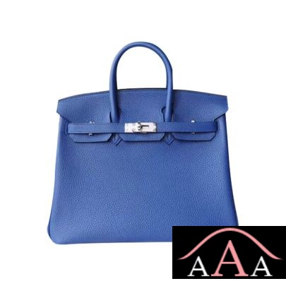 HERMES BIRKIN 25 HANDBAG CK7T BLUE ELECTRIC TOGO SHW-1.jpg