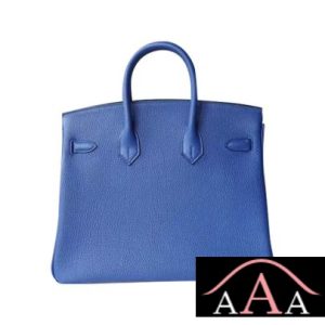 HERMES BIRKIN 25 HANDBAG CK7T BLUE ELECTRIC TOGO SHW-3.jpg
