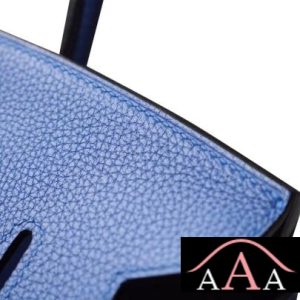 HERMES BIRKIN 25 HANDBAG CK7T BLUE ELECTRIC TOGO SHW-5.jpg