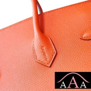 HERMES BIRKIN 25 HANDBAG CK93 ORANGE EPSOM GHW-6.jpg