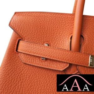 HERMES BIRKIN 25 HANDBAG CK93 ORANGE TOGO GHW-6.jpg