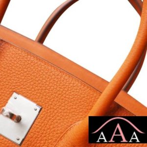 HERMES BIRKIN 25 HANDBAG CK93 ORANGE TOGO SHW-5.jpg