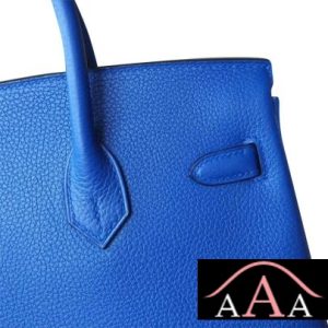 HERMES BIRKIN 25 HANDBAG I7 BLUE ZELLIGE TOGO GHW-5.jpg
