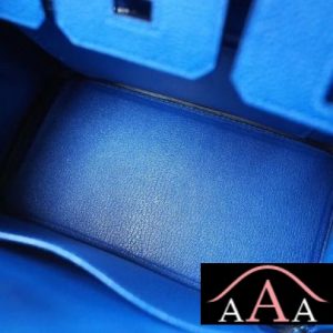 HERMES BIRKIN 25 HANDBAG I7 BLUE ZELLIGE TOGO SHW-2.jpg