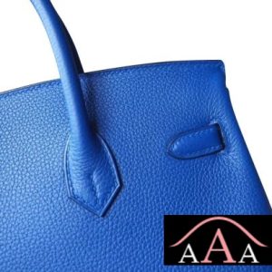 HERMES BIRKIN 25 HANDBAG I7 BLUE ZELLIGE TOGO SHW-5.jpg