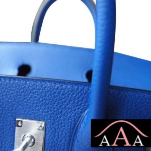 HERMES BIRKIN 25 HANDBAG I7 BLUE ZELLIGE TOGO SHW-6.jpg