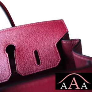 HERMES BIRKIN 25 HANDBAG K1 ROUGE GRENAT TOGO SHW-6.jpg