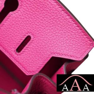 HERMES BIRKIN 25 HANDBAG L3 ROSE PURPLE TOGO SHW-5.jpg