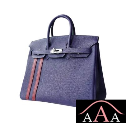 HERMES BIRKIN 25 HANDBAG M3 BLUE ENCRE AND CK57 BORDEAUX TOGO SHW-1.jpg