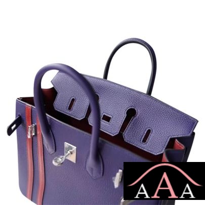 HERMES BIRKIN 25 HANDBAG M3 BLUE ENCRE AND CK57 BORDEAUX TOGO SHW-5.jpg