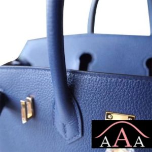 HERMES BIRKIN 25 HANDBAG M3 BLUE ENCRE TOGO GHW-6.jpg