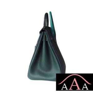 HERMES BIRKIN 25 HANDBAG PATCHWORK VERT CROCODILE SHW-4.jpg