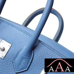 HERMES BIRKIN 25 HANDBAG R2 BLUE AGATE TOGO SHW-5.jpg