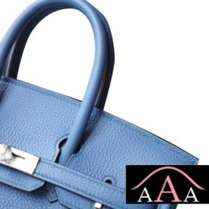 HERMES BIRKIN 25 HANDBAG R2 BLUE AGATE TOGO SHW-6.jpg